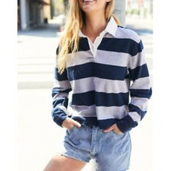 Brandy Melville Tops Brandy Melville Womens Striped Cropped